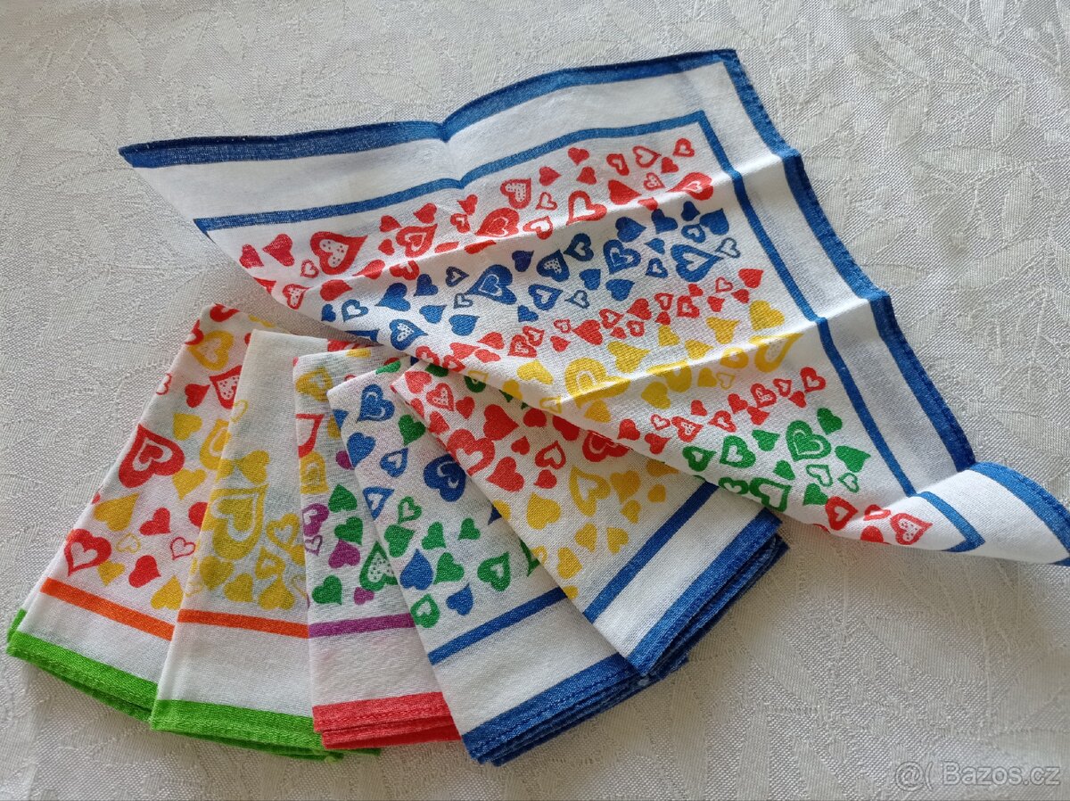 Kapesníky dětské, dámské a pánské - 4