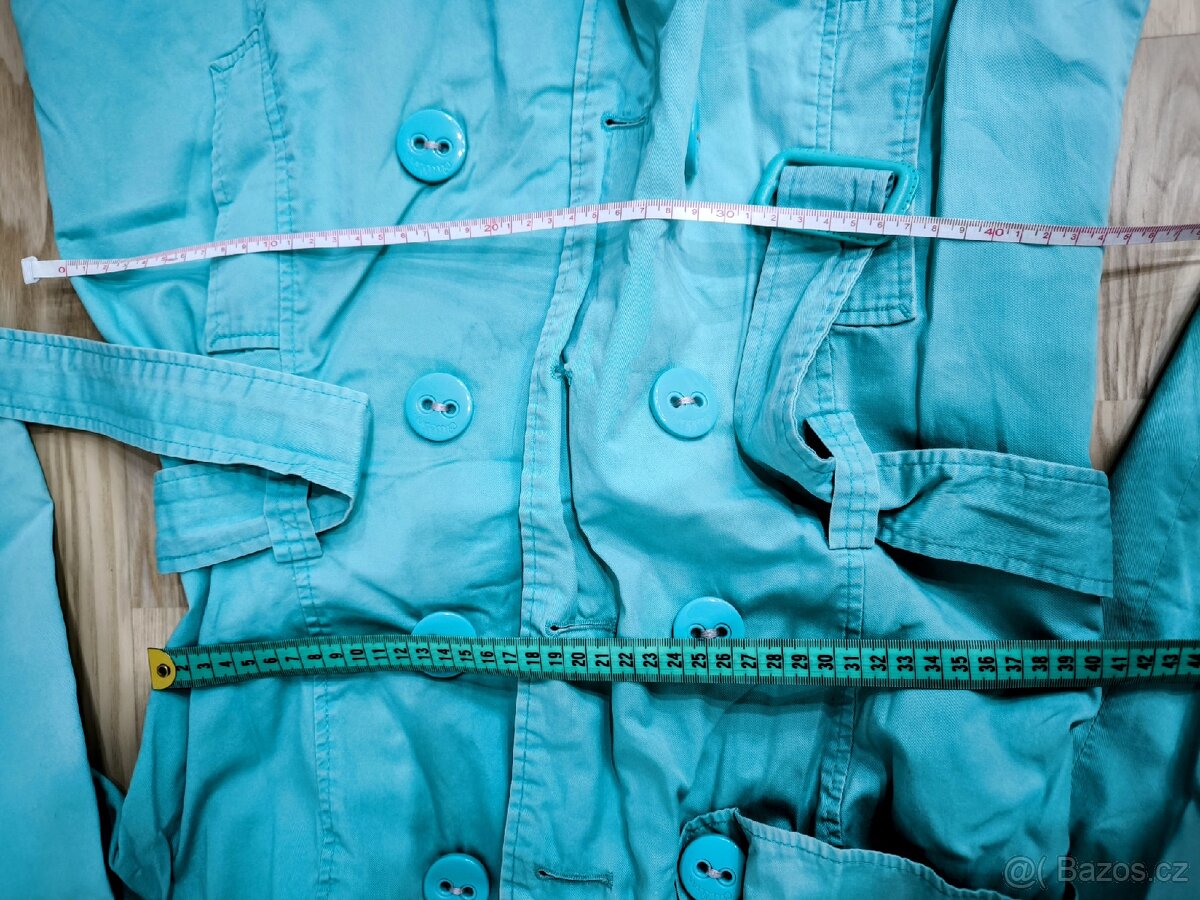 Mintový jarní kabátek - 4