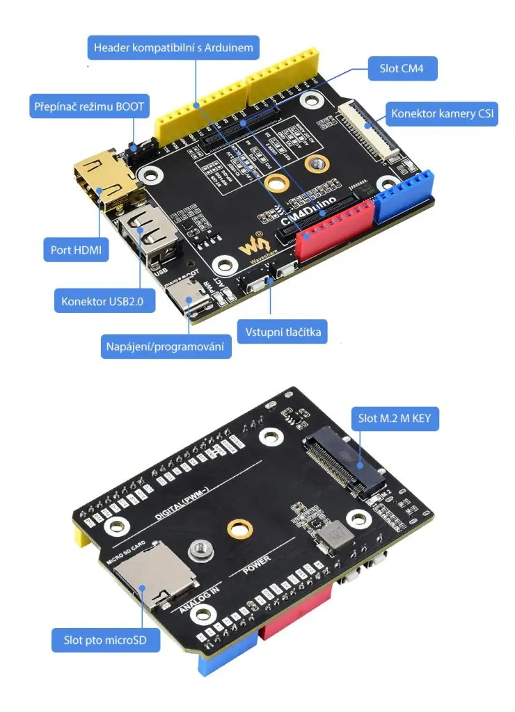 Raspberry CM4 CM4102008 + Arduino base board - 4