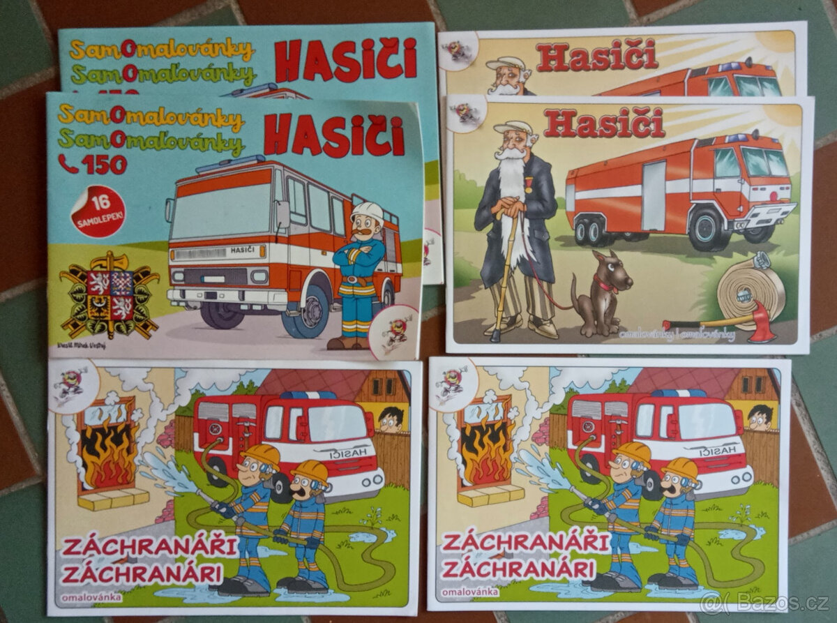 Vysílačky HASIČI, omalovánky a hra - 4