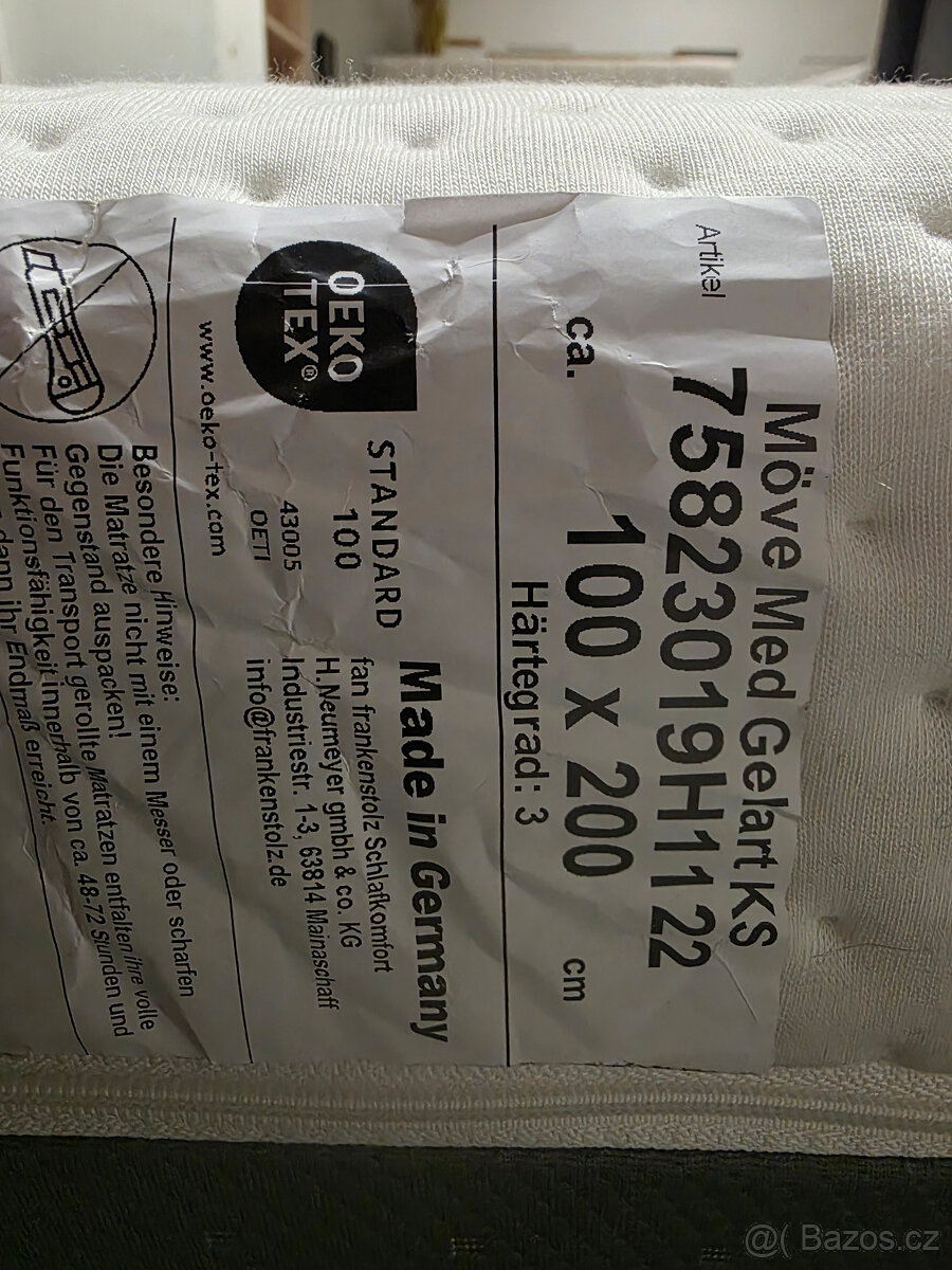 Nová značková boxspring postel TEMPUR HYBRID BOX 200x200 cm - 4