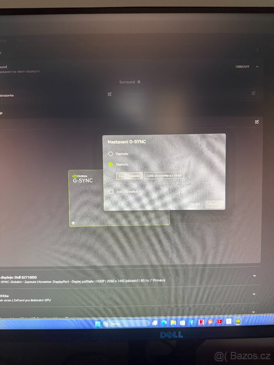 Monitor Dell S2716DG - použitý, bez záruky - 4