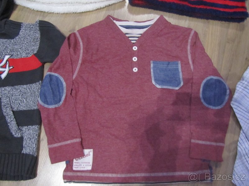 Mikinky + triko + košile + svetr vel.116 - 4