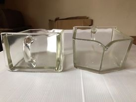 Retro skleněný zásobník na cukr - 4