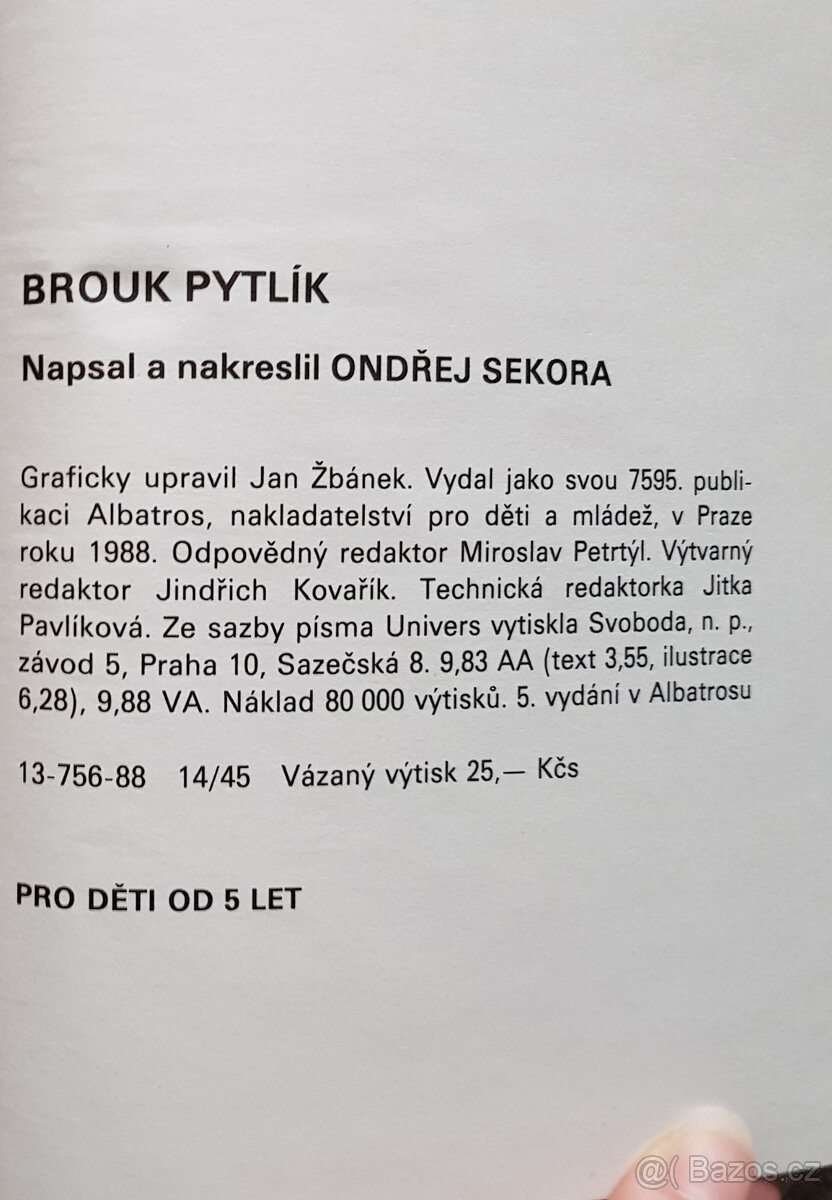 Brouk Pytlík (Ondřej Sekora) 1988 - 4
