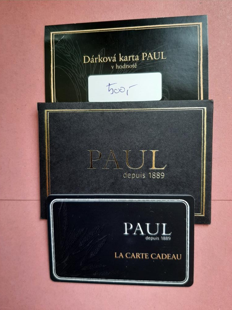 Dárková karta PAUL v hodnotě 500Kč - 4