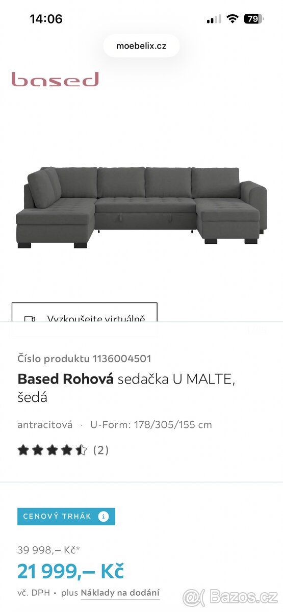 Sedací souprava, sedačka, gauč - 4