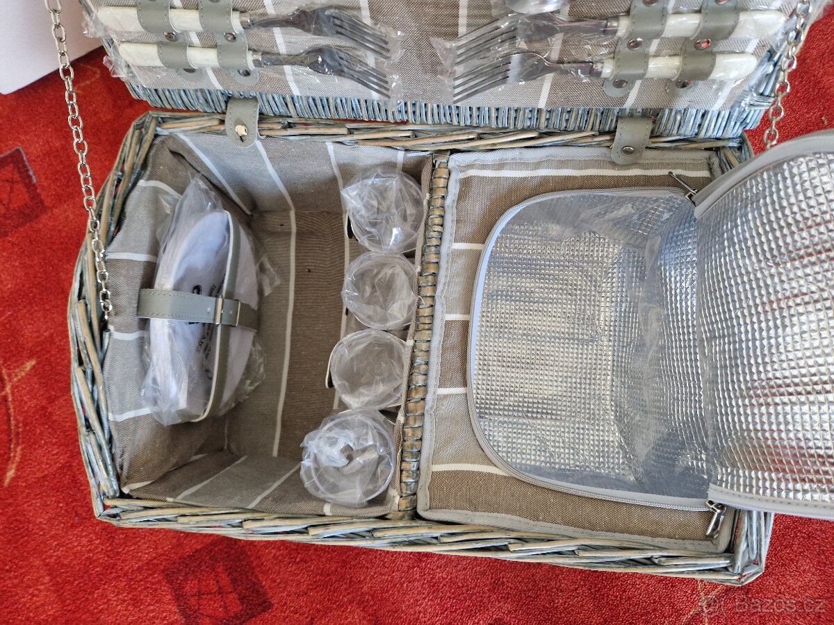 Prodám piknikový koš pro 4 osoby - nový - 4