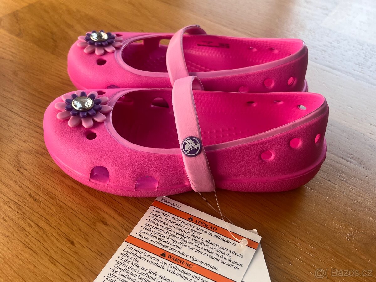 Crocs balerínky Keeley Petal Charm vel. C6 (EUR 22/23) - 4
