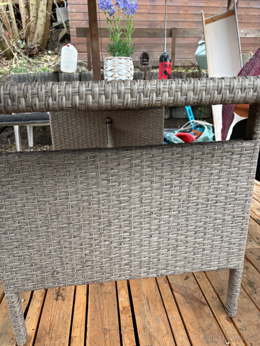 Zahradní stůl, ratan - 4