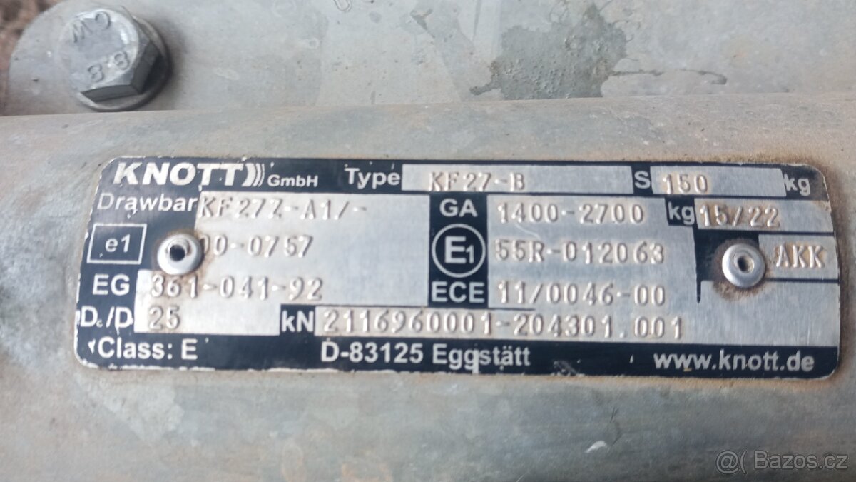 Prodám bržděný přívěs - 4