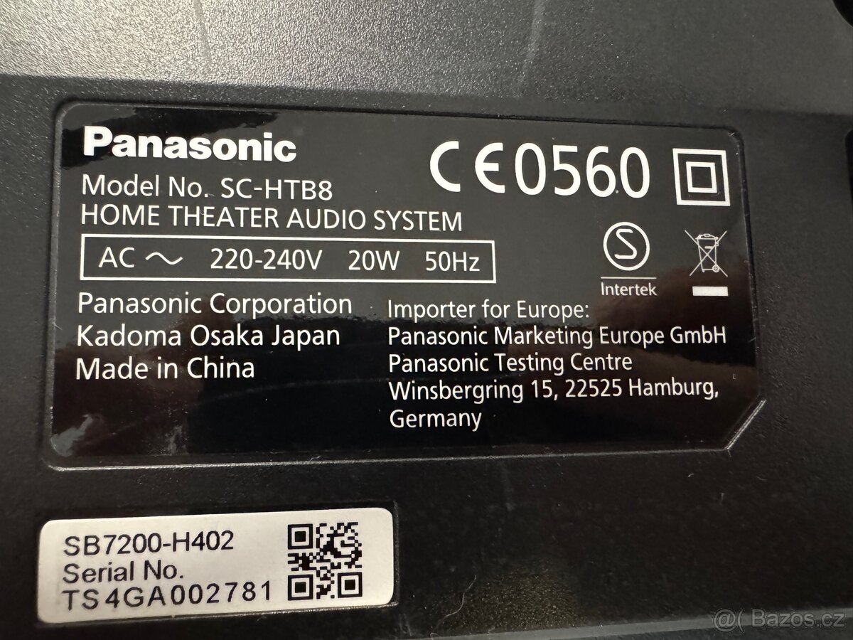 Panasonic SC-HTB8 soundbar – Bluetooth, optika - 4