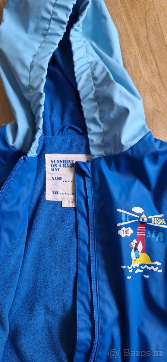 Pogumovaná bunda uvnitř fleece vel.110-116 - 4