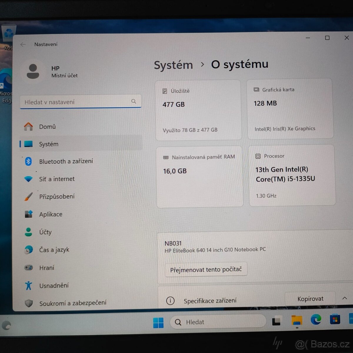 HP EliteBook640 G10-14"IPS FHD/ 512GB SSD/ 16GB RAM/Iris Xe - 4