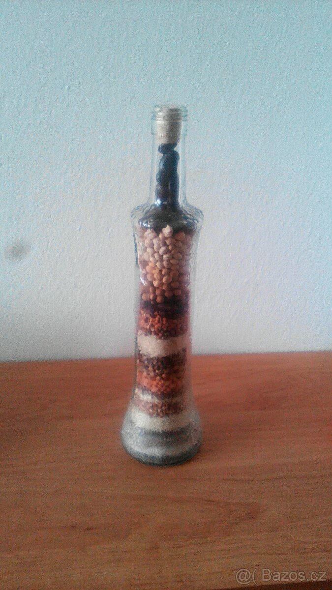 Vintage-obraz,kov.váza,dek.láhev,čaroděj,teploměr,skl.váza - 4