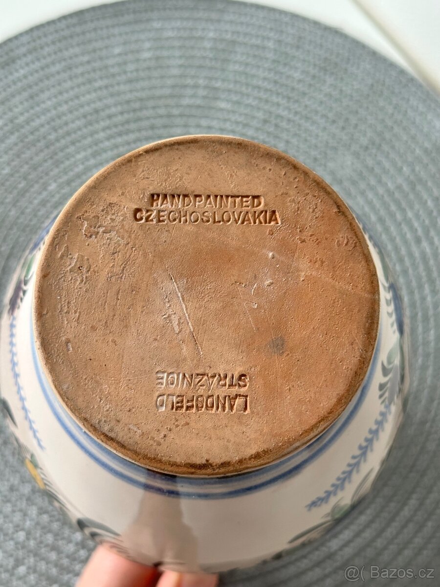 Keramický malovaný džbán - ruční práce - 4