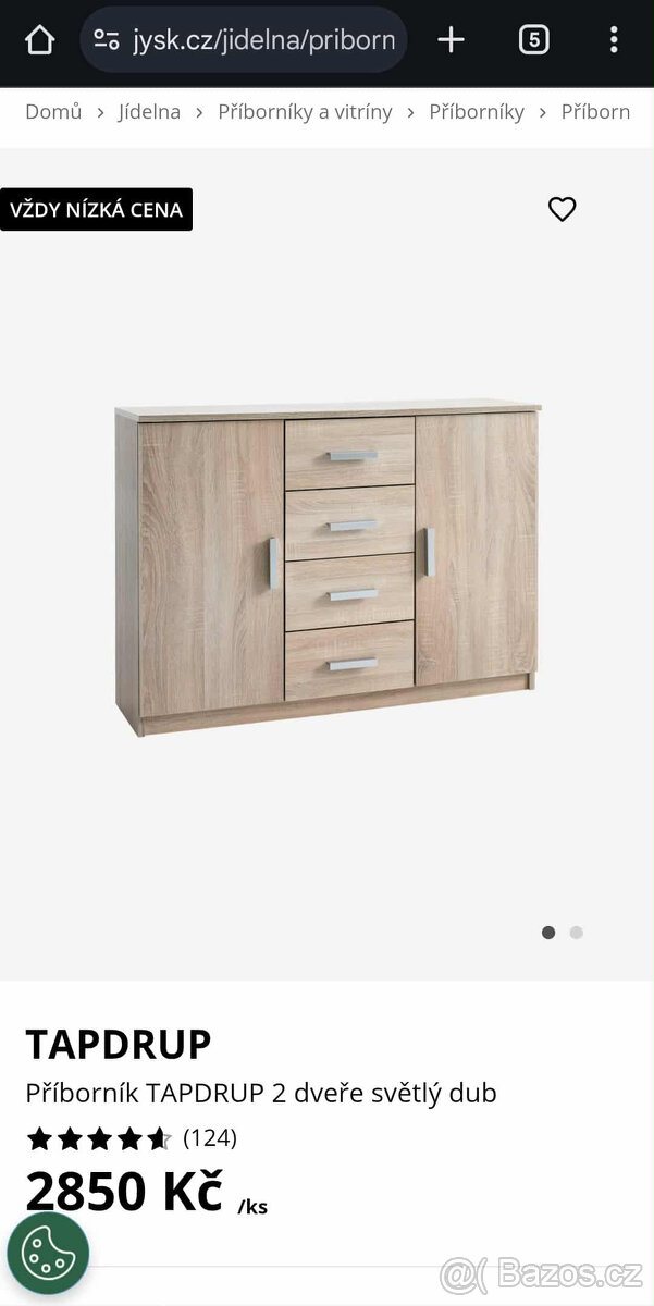 Úzká komoda/příborník Tapdrup Jysk - 4