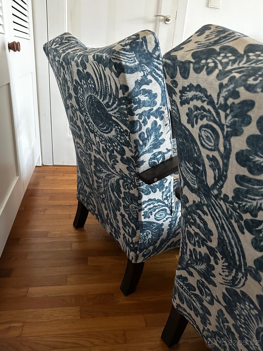 Retro křesla 50. léta styl Halabala - 4