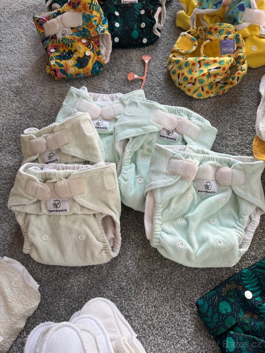 Látkové pleny Bamboolik - komplet - 4