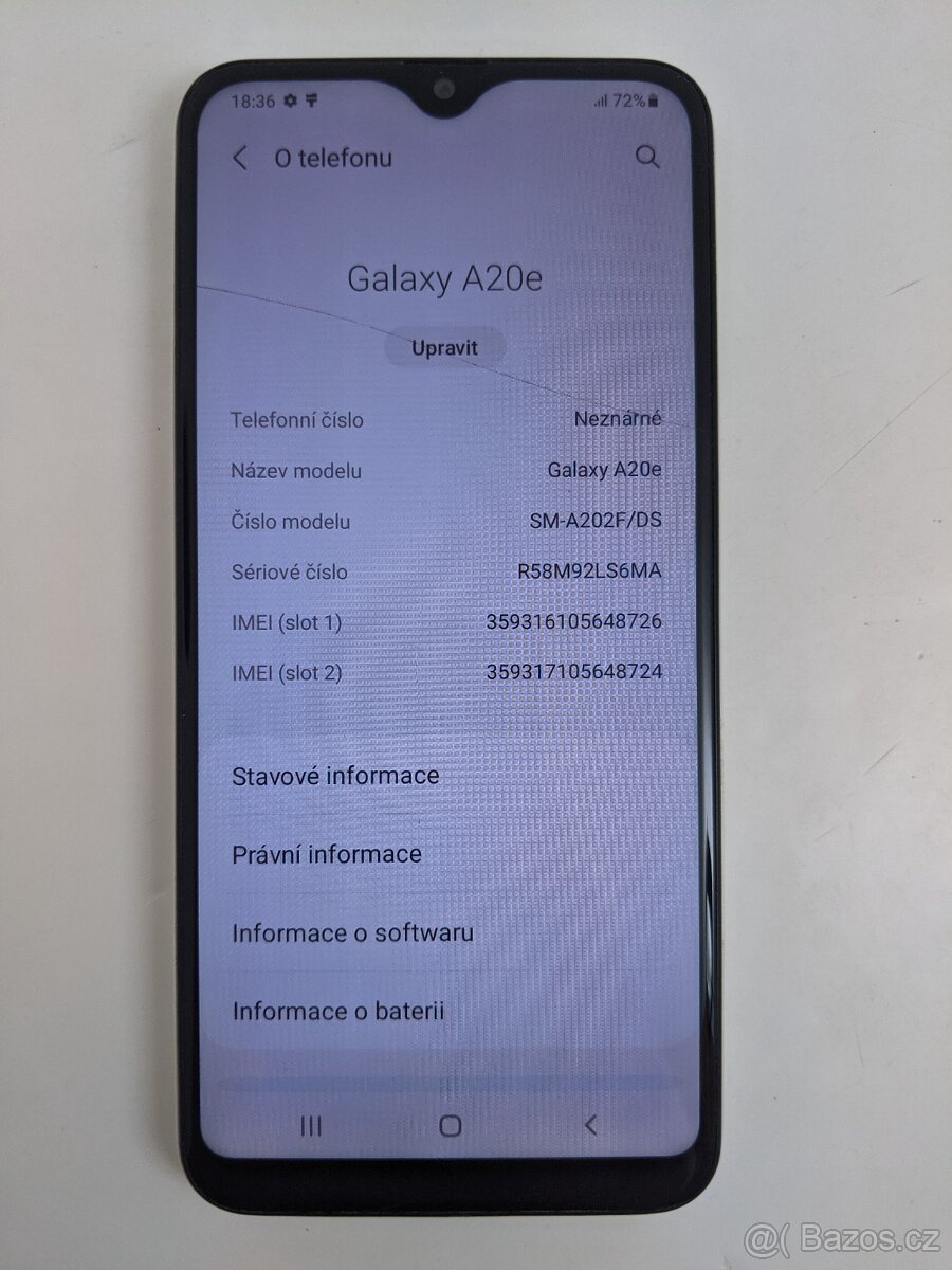 Samsung Galaxy A20e 3/32gb white - 4