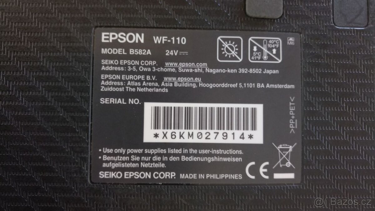 Kompaktní, bezdrátová, cestovní tiskárna Epson WF 110 - 4