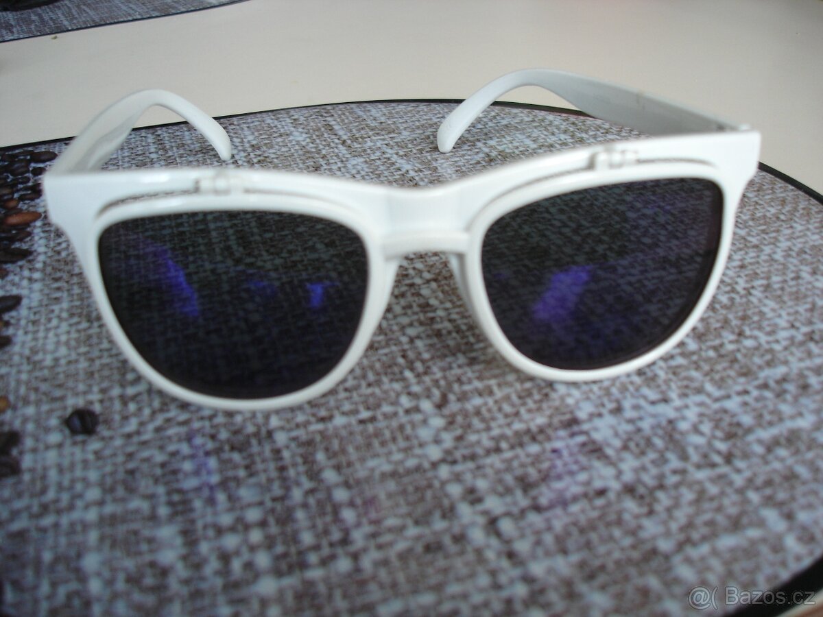 Sluneční brýle s odklápěcím sklem - kovové obroučky - 4