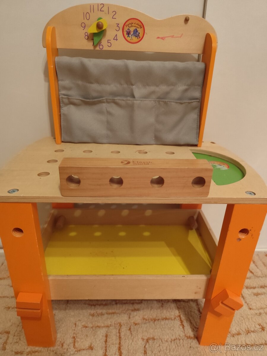 Dětský pracovní stůl ponk dřevěný Classic World - 4