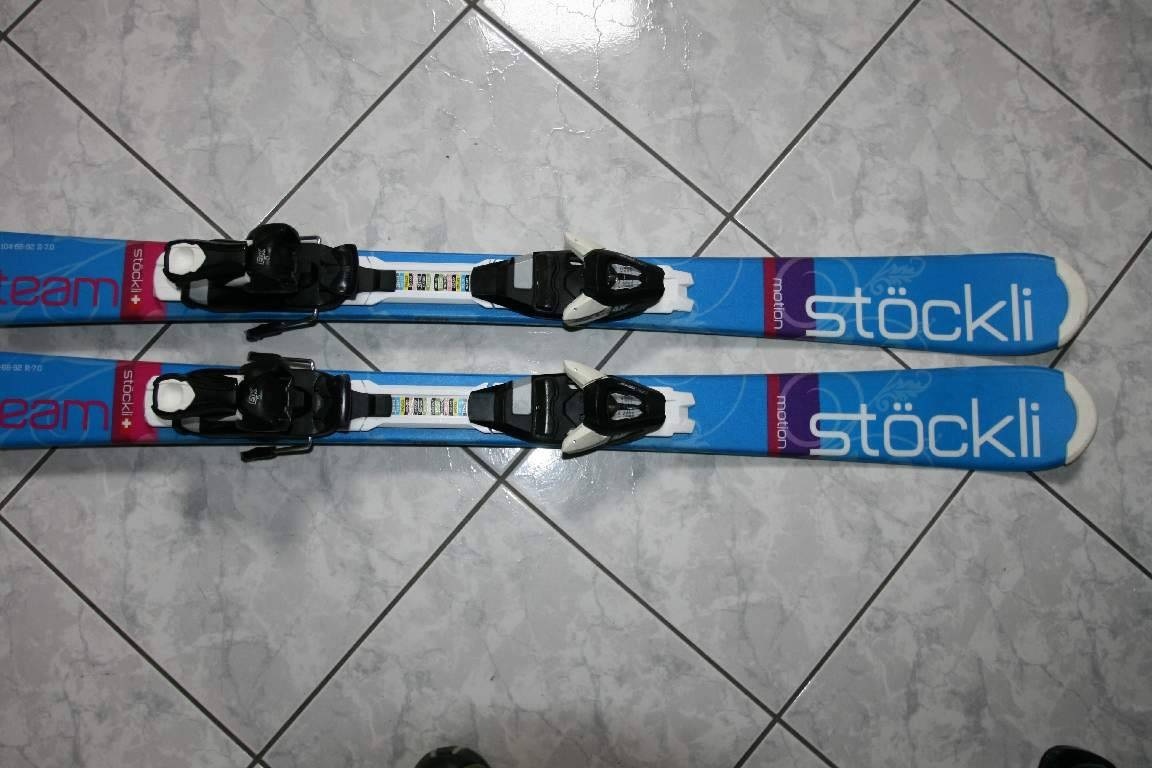 lyže Stockli 110 cm , lyžaky salomon 35 - 4