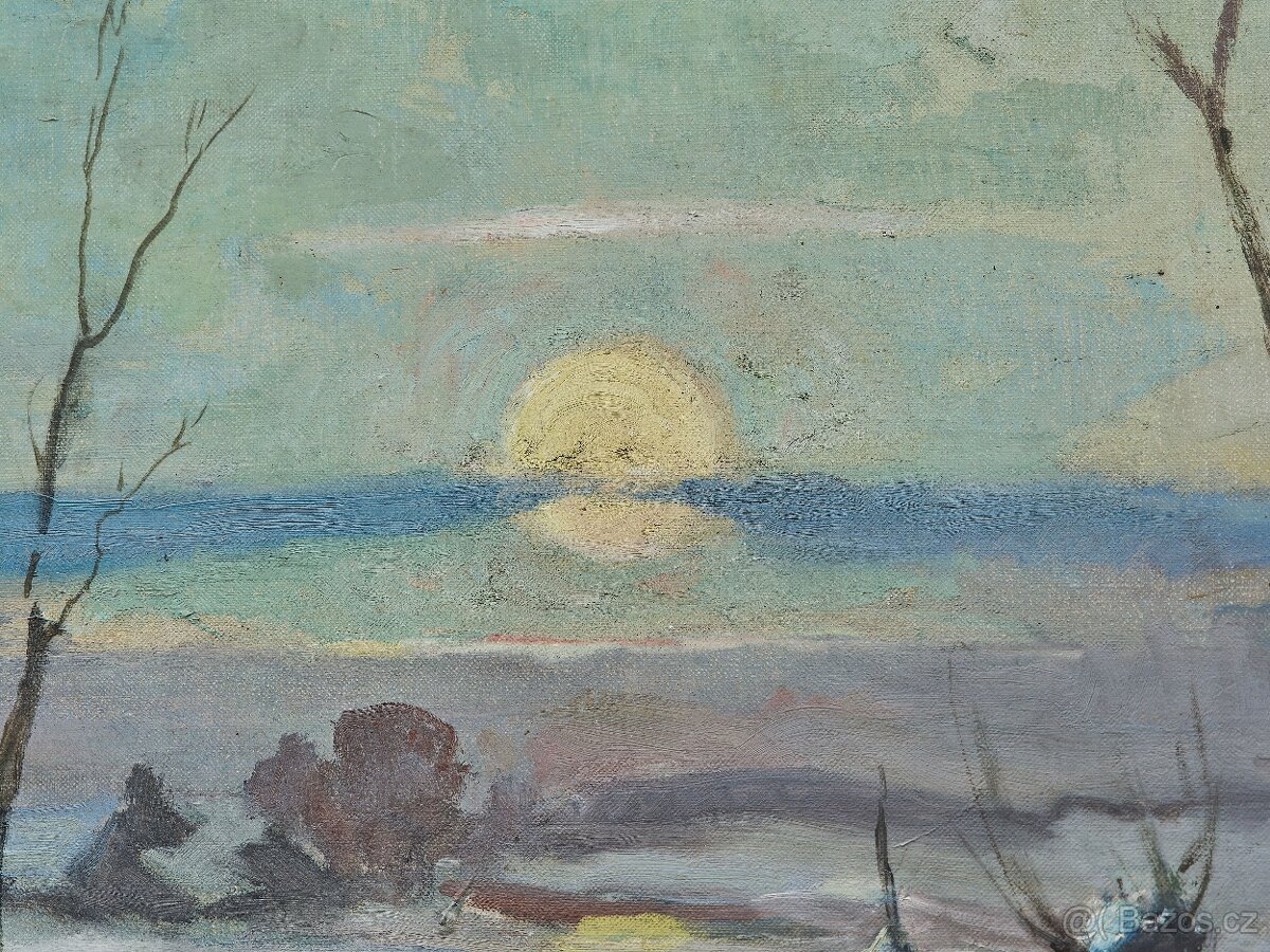 Zimní krajina s chaloupkou - 4