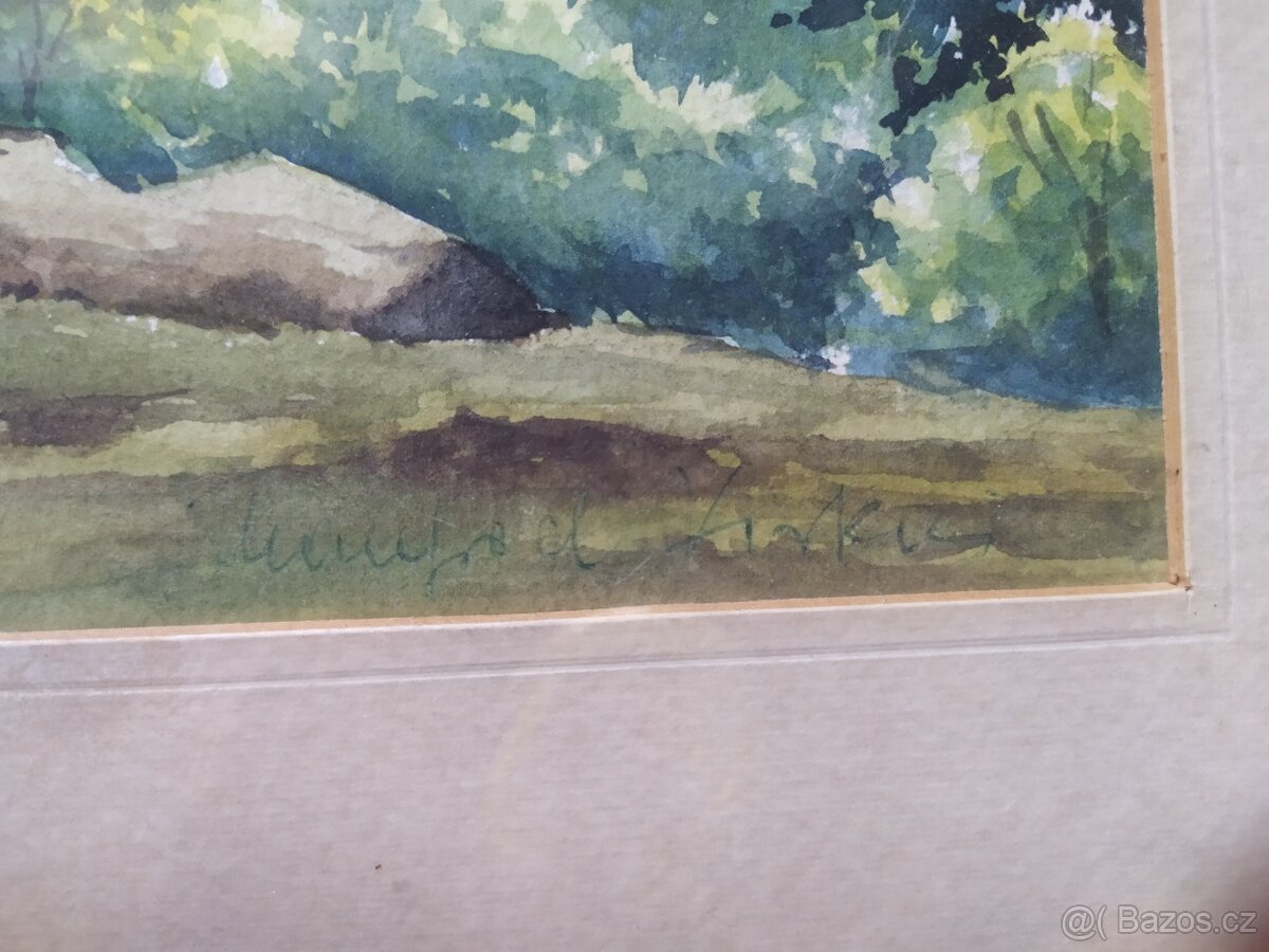 Obraz Akvarelová malba 55×45cm. signová - 4