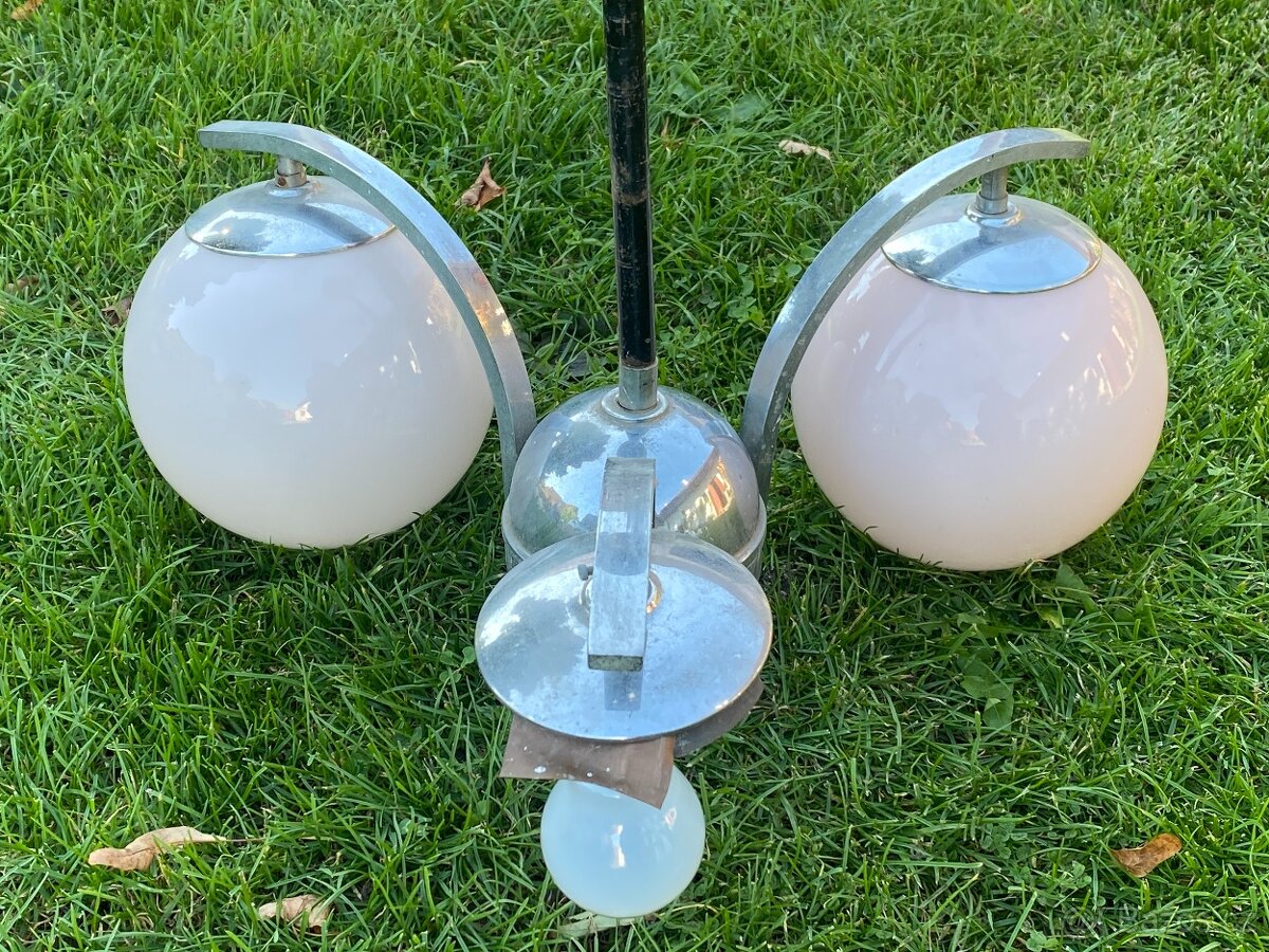 lustr starý lustr chromovaný lustr koule retro lust - 4