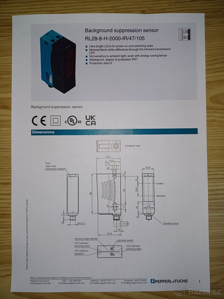 Reflexní závora 2 ks - 4