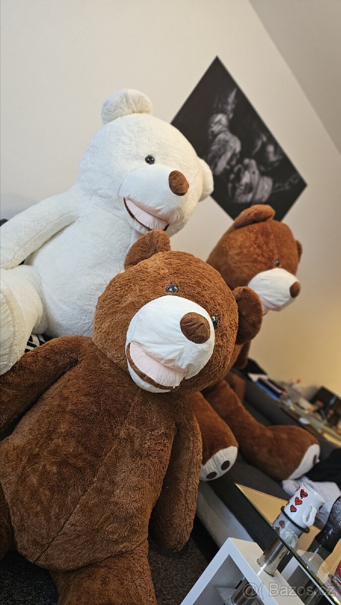 Obří plyšový medvěd 200 cm a 15kg TOP dárek 🎁 - 4