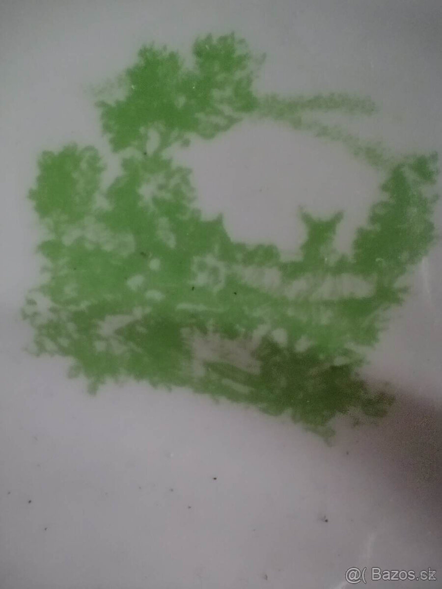 Krásný velký dekorovaný talíř - 4