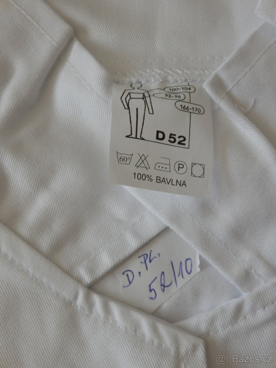 Plášť pracovní bílý bavlněný - 4