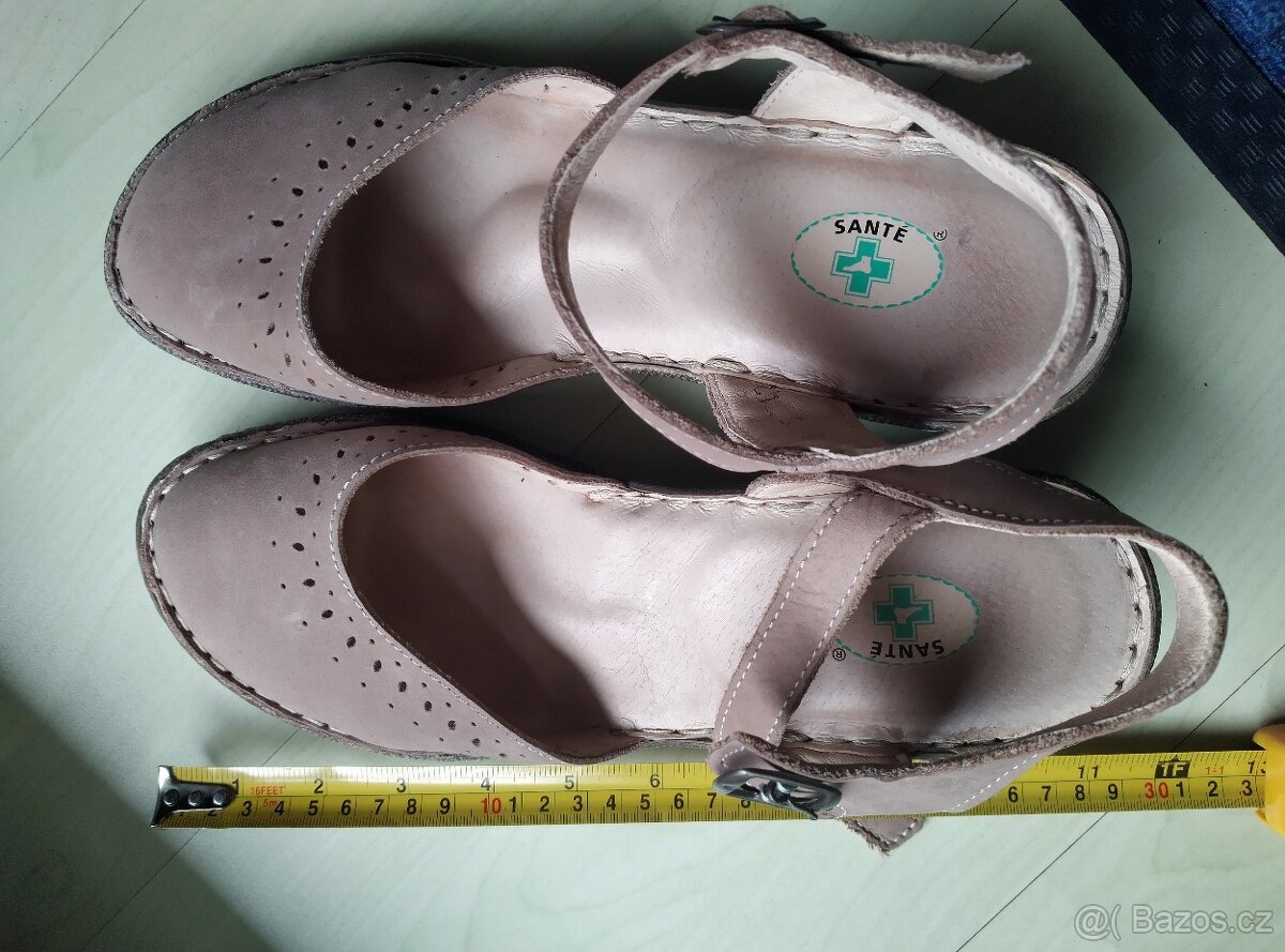 Dámské letní lodičky / střevíce Santé 42, kožené - 4
