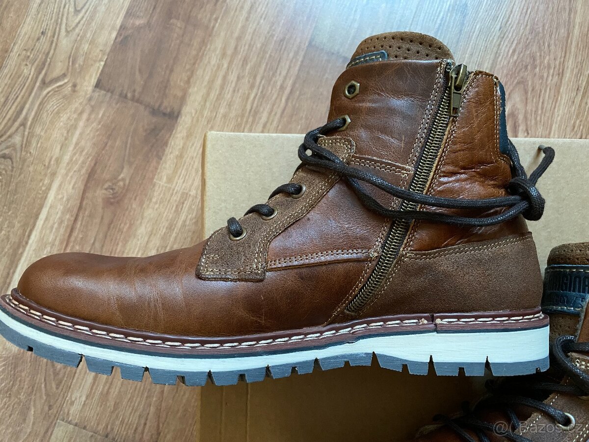 Nové pánské kožené zimní boty Baťa s tepl. podšívkou - č. 44 - 4