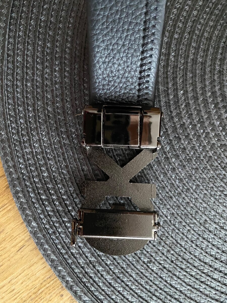 Pásek ck , černý, stříbrný - 4