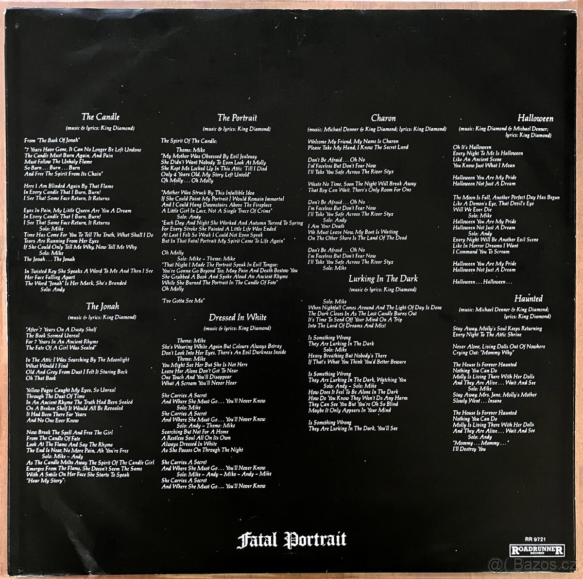 KING DIAMOND 86 FATAL PORTRAIT PRVNÍ PRESS - 4