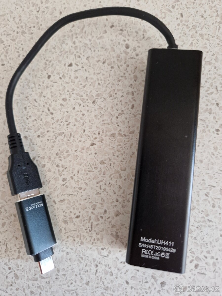 USB rozbočovač Techole 3.0 & RJ45 - 4