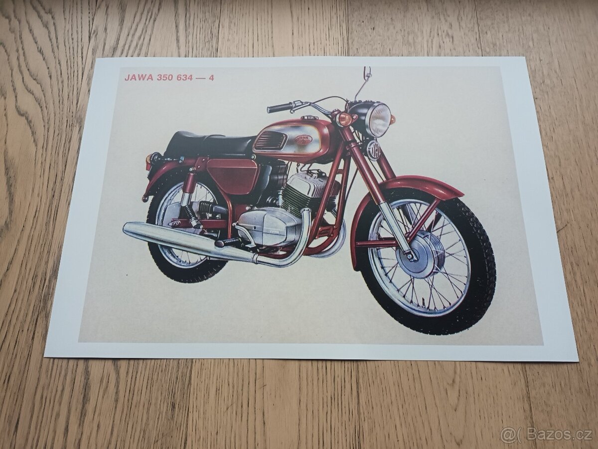 Prodam plakaty Jawa 350 typ 634,Bizon,Jawa 350 2x OHC - 4