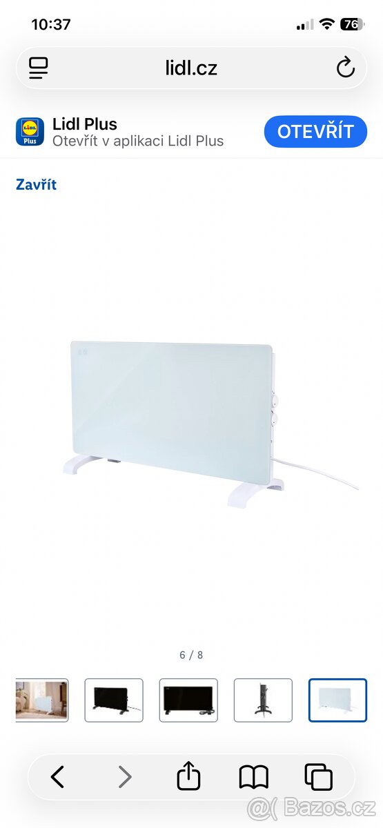 Skleněný přímotop-konvektor - 4