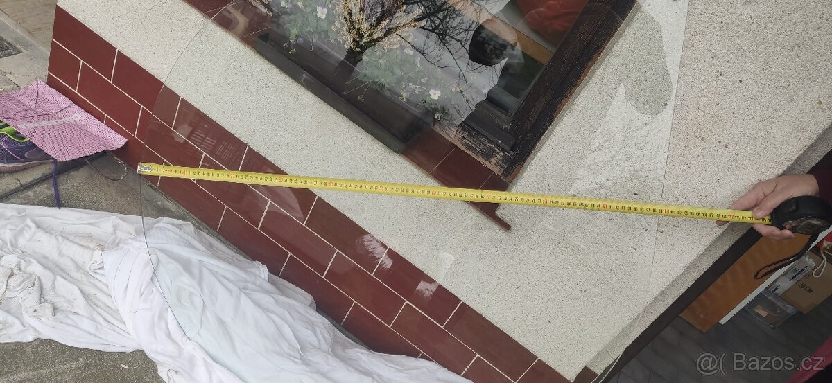 Sklo pod kamna rohové - 4