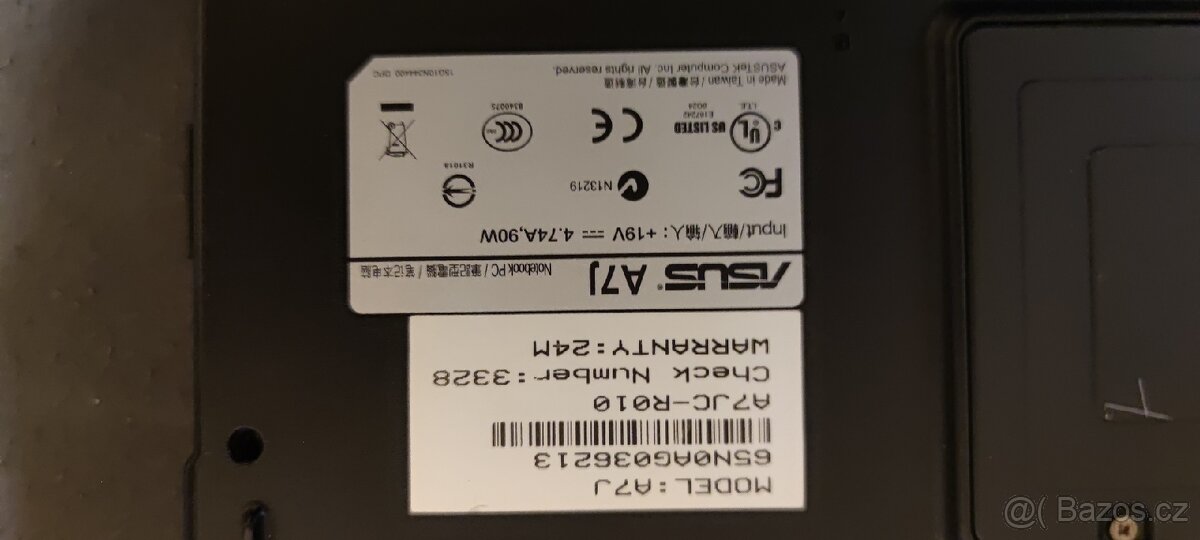 Notebook Asus A7J - 4