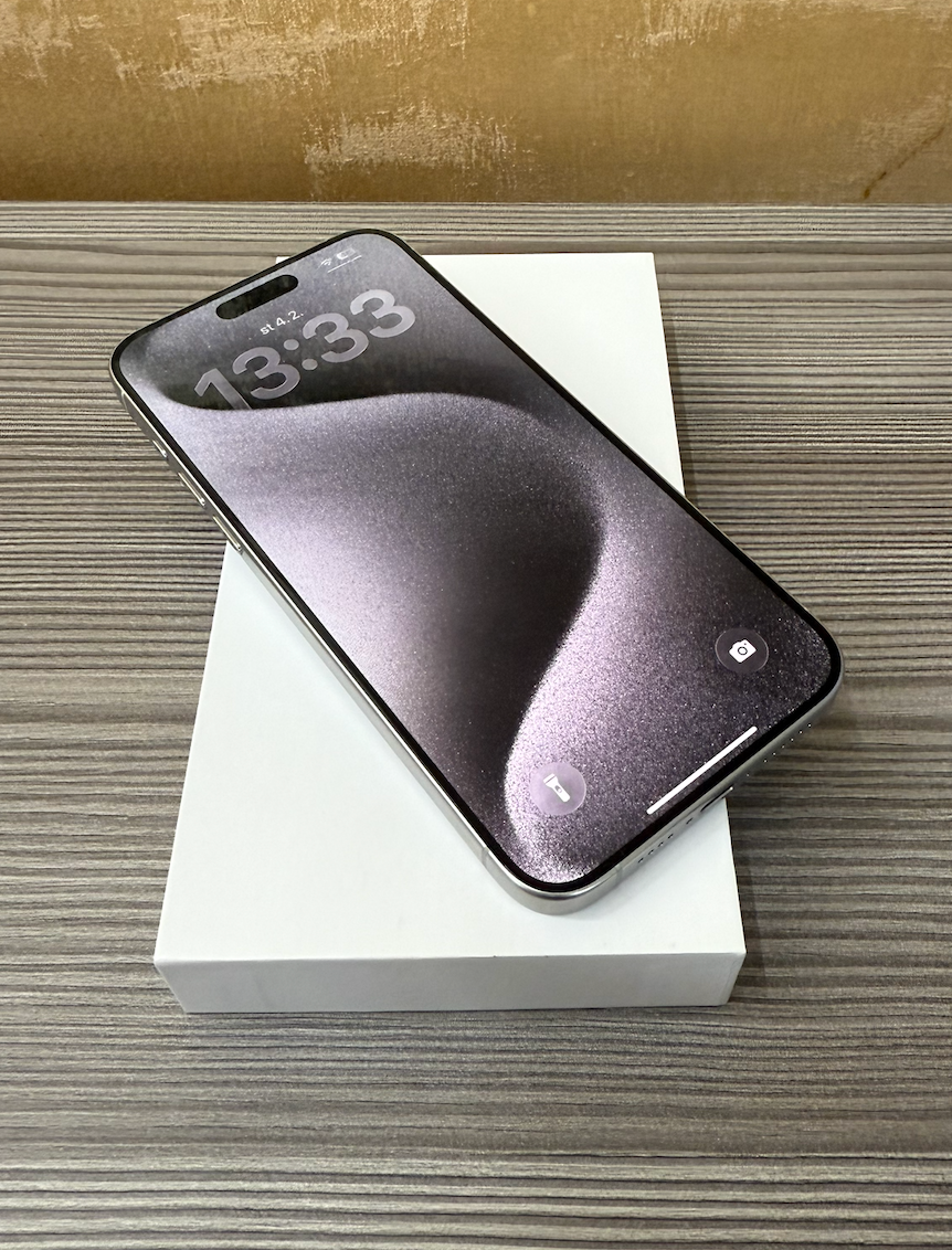 Apple iPhone 15 Pro Max 256GB bílá, 100% baterie - 4