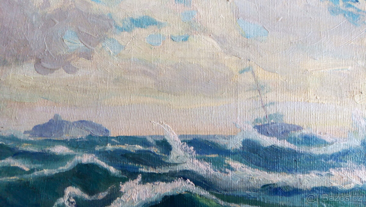 Obraz - Franta Malý - Moře po bouři - 4