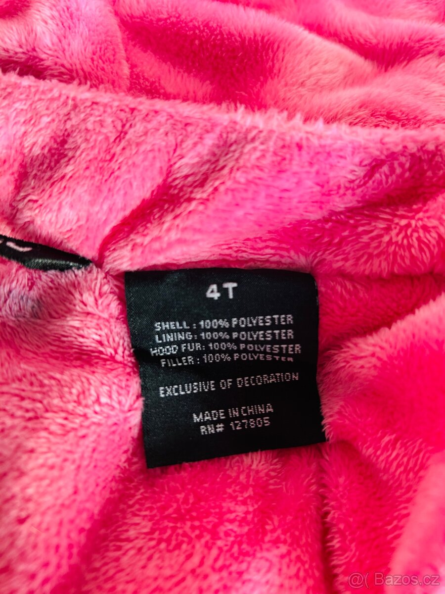 Dětská dívčí zimní bunda Snozu velikost 4roky (cca 104-110) - 4