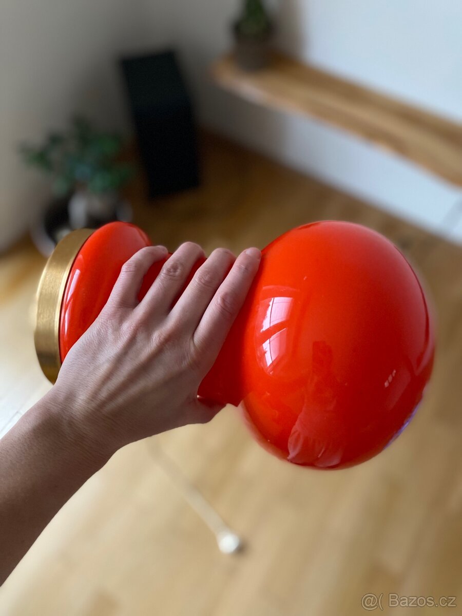Retro červená lampa - 4