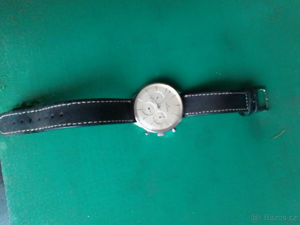 LEN.NOX pánské hodinky ciferník 44mm,kož. řemínek - 4