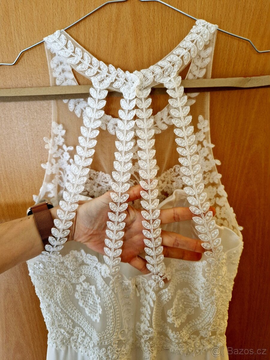 Svatební šaty vel.36-38 - 4